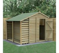 4LIFE Apex Shed 6x8 - Single Door - 2 Windows - With Lean-To