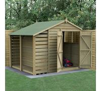 4LIFE 6x8 Apex Shed with Lean To - 2 / Installation Included