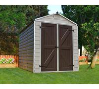 6 x 8 Palram - Canopia Skylight Plastic Apex Shed - Tan