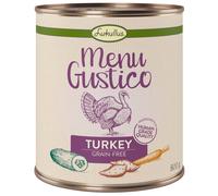 6 x 800g Lukullus Wet Dog Food - 5 + 1 Free! * - Menu Gustico Turkey - Grain-free (6 x 800g)
