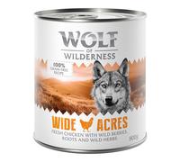 6 x 800g Wolf of Wilderness Wet Dog Food - 10% Off! * - Adult Single Protein Wide Acres - Chicken (6 x 800g)