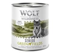 Wolf of Wilderness Senior Duo-Protein Recipe 6 x 800g - Green Fields - Lamb & Chicken