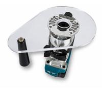 6" x 9" Clear Acrylic Router Base Plate, Compatible with Makita RT0701C & XTR01Z Compact Router, 3/8" Thick Pre-Drilled Single Grip Sub Base for Precision Woodworking and Edge Trimming