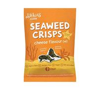 6 x Abakus Food Natural Cheese Flavour Seaweed Crisps - 18g
