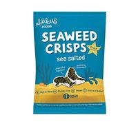 6 x Abakus Food Natural Sea Salted Seaweed Crisps - 18g