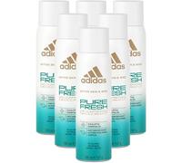 6 x Adidas 24H Compressed Deodorant 100ml - Pure Fresh