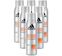 6 x Adidas 72H Cool & Dry Antiperspirant Spray 150ml - Intensive