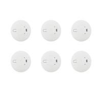 6 x Aico Ei146E Smoke Alarms Mains/Battery Optical /Photoelectric