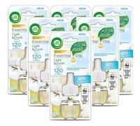 6 X Air Wick Electrical Plugin Oil Refills - Cotton & Crisp Air