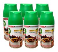 6 x Air Wick Freshmatic Spray Refill 250ml - Crackling Fire & Cinnamon Spice