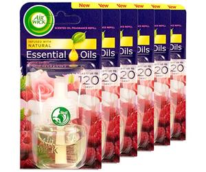 6 X AIR WICK PLUG IN OIL REFILLS - MYSTICAL GARDEN