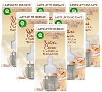6 x Air Wick Plug in Oil Refills - White Cocoa & Vanilla Macaron