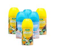 6 X AIRPURE FRESHMATIC AUTOMATIC SPRAY REFILLS 250ML CITRUS ZING & FRESH LINEN