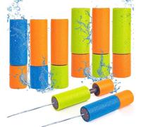 6 x AMBARS Foam Water Guns Mini Water Pistols for Kids Water Blaster Shooters Push Pull Type Foam Water Squirter Water Gun Summer Outdoor Beach Pool Water Toys for Kids Toddlers Boys Girls