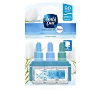 6 x Ambi Pur 3Volution Air Freshener Refills 20ml (Pack of 6) - SELECT THE FRAGRANCE (COTTON FRESH)