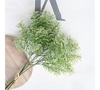 6 x Artificial Plant Wormwood Artificial Simulated Plants Decoration 44 cm Fake Artemisia for Holiday Dining Table Decoration Christmas Wedding Bouquet Home Decoration Flower Arrangement,White-Green