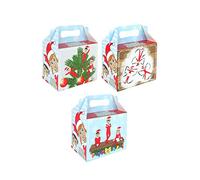 6 x Assorted Elfin Around Christmas Treat Box 14cm