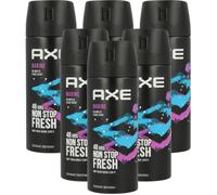 6 x Axe Deodorant Body Spray150ml - Marine