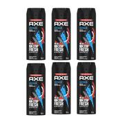 6 x AXE (LYNX) Adrenalin 150ml Deodorant Body Spray