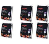 6 X Bar-Be-Quick Instant Barbecue packs- Each pack feeds 4 people-World's best brand leading disposable BBQ