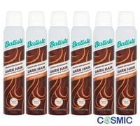 6 X Batiste Dry Shampoo Dark & Deep Brown 200ml
