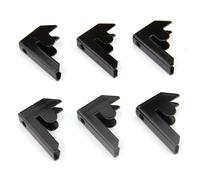 6x Black Warehouse Steel Shelving Storage Racking Clips Bay Connectors Garage