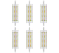 6 X Bellalux LED Illuminant Staff 118mm 12,5W=100W R7s Clear 1521lm Warm White