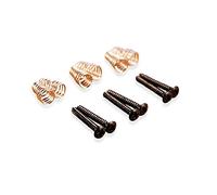 6 x Black Single Coil Pickup Screws for Wilkinson Vintage Stratocaster, Telecaster, Guitars (Set of 6, Black)