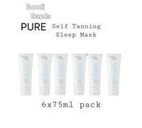 6 x Bondi Sands PURE Self Tanning Sleep Mask Hyaluronic Acid Vitamin C 6x75ml