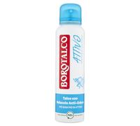 6 x Borotalco, blue active spray deodorant, formula without alcohol and talc, with anti-odour molecules, 48 hours of effectiveness, fragrance of 150 ml sea salt + Italian gourmet polpa 400 g