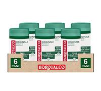 6 x Borotalco Original deodorant stick with microtalk, sweat without alcohol effectively 48 h - 6 air fresheners 40 ml each