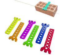 6 x Brick Tingles Random Colour Wall Building Line Holders
