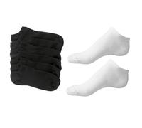6 x BRITWEAR® Trainer Liner/Ankle Socks Shoe Size:5-7 (Ladies/Women) Colour:3 pairs Black