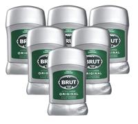6 x Brut Anti-transpirant Stick 50 ml - Original