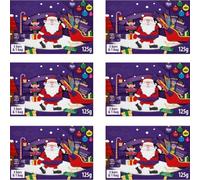6 x Cadburry Christmas Festive Chocolate Selection Medium Box 125g | Cadbury Christmas Chocolate Santa Selection Box Medium 125g - Festive Chocolate Gift Box, Christmas Treat & Stocking Filler