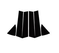 6 X Car Door Window Center B C Column Pillar Cover Trim For Mazda 2 For Demio Sedan 2014 2015 2016 2017 2018 2019-2023 Polished Pillar Posts