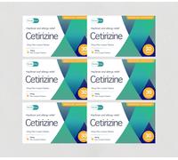 6 x Cetirizine 10mg Tablets - 30 Tablets