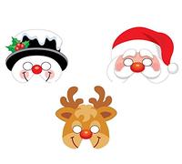 6 X Christmas Foam Masks