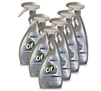 6 X Cif Professional Stainless Steel and Glass Cleaner 750ml Ref 7517938