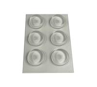 6 x Clear 20mm x 6.2mm Self Adhesive Flat Bumper, Rubber Feet for Furniture, Glass, Tables, Crafts - from The StickyStuff Company