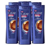 6 x Clear Men Anti-Hair Loss Shampoo with Ginseng Extracts for Weak Hair Daily Use - 6 Bottles of 225ml