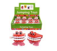 6 X Clockwork Chatting Teeth With Eyes
