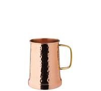 6 X Copper Hammered Tankard Drinks Mug For Pubs And Cocktail Bars 21Oz (60Cl)