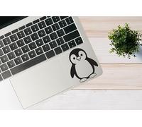 6 x Cute Baby Penguin Silhouette Waterproof Sticker Vinyl Decal - Use on Car Bumpers, Laptops, Water Bottles, Zoo Animal Decor (Black)