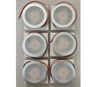 6 x CYGNUS LED 5W 10-30V DOWNLIGHT SILVER INTERIOR 018076 motorhome campervan