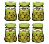 6 x D'Amico Olive Verdi in Salamoia Green Olives in Saltwater 300 g