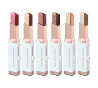 6 x Double Ended Eyeshadow Stick, 2-in-1 Two-Tone Crayon, Matt & Metallic, Highly Pigmented, Waterproof & Long-Lasting, Glitter Shimmer Eyeshadow Pen, Makeup Pen, Easy to Apply