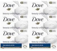 6 x Dove Beauty Cream Bar | Classic Original Soap for Shower & Bath Cleansing | Normal & Sensitive Skin | pack of 6 Multipack 540g