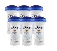 6 x Dove Mushroom Antiperspirant Deodorant Stick Original 50ml - FREE T48H POST