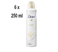 6 x Dove- Silk Dry- women deodorant spray - 250 ml.